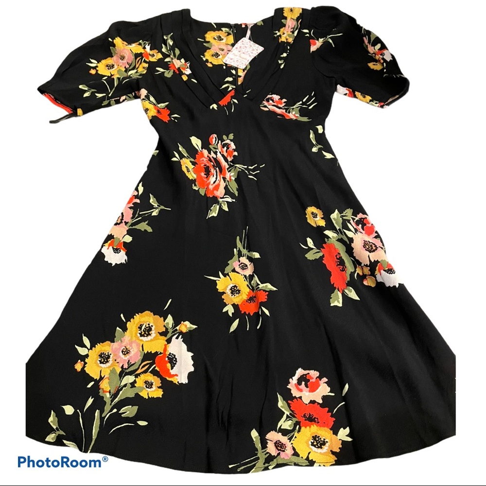 2/$25 ✨Free People NWT Neon Garden Mini Dress 0 - Picture 4 of 7